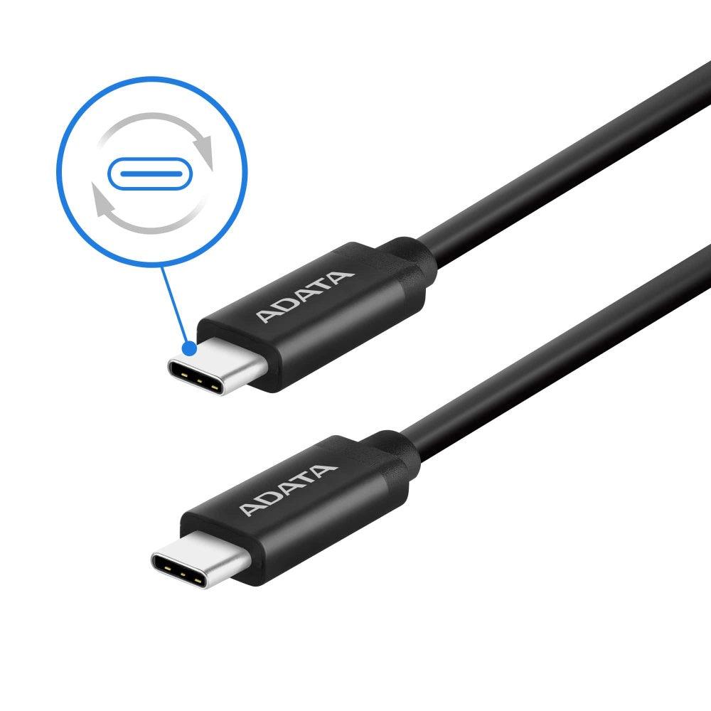 Adata Cable USB 3.2 C Macho - USB C Macho, 1 Metro, Negro - Sapiensk