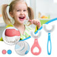 Cepillo de dientes para niños en forma de U, cabeza de cepillo de silicona suave de grado alimentario, diseño de limpieza de los dientes en 360° - Sapiensk