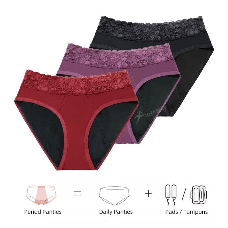 Panties Menstruales absorbentes 2 4 tampones Lavables